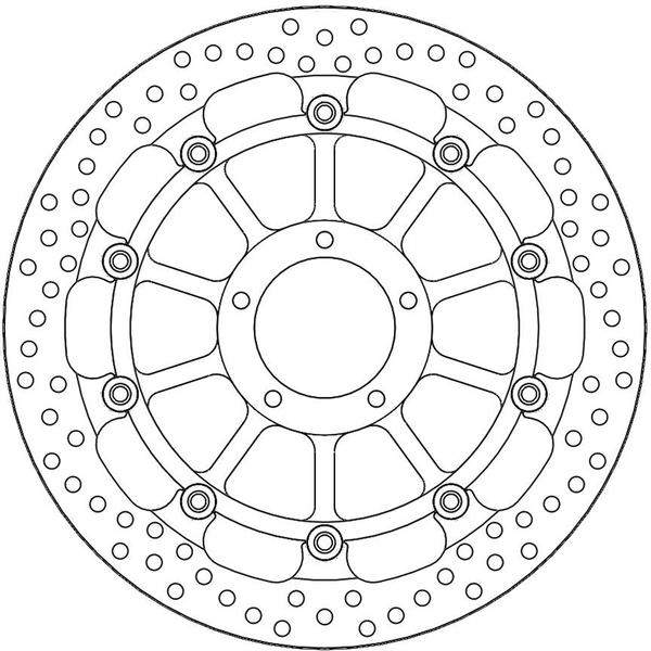 Halo Series T-floater Brake Rotor Black, Stainless Steel-e54293a15bed081e5c177399e894fe7e.webp