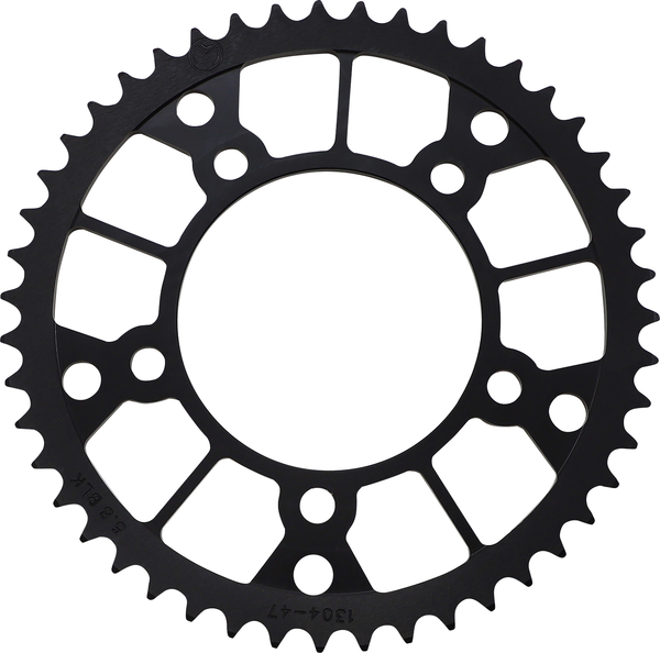 MOOSE RACING Rear Aluminum Sprocket Black -0