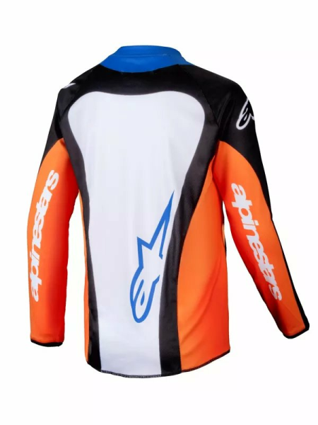 Alpinestars Youth Racer Melt Jersey Blue, Orange -0