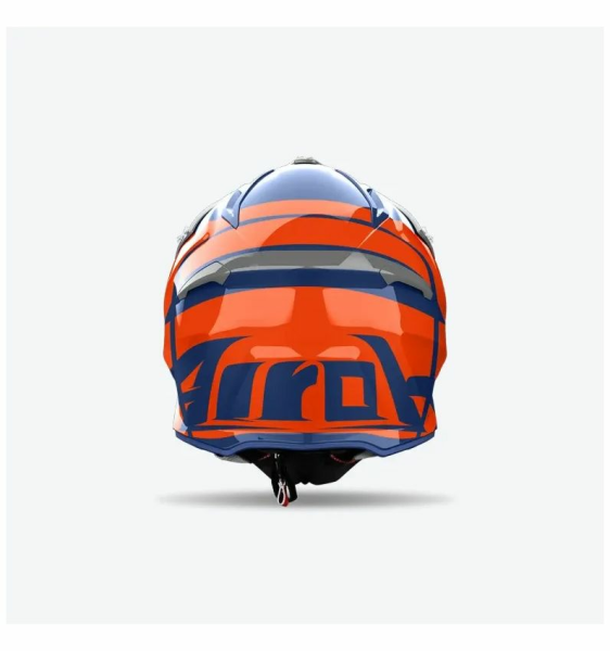 Casca AIROH Aviator Ace 2 Engine Blue/Grey/Orange-4