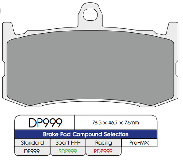 Rdp Race Pads/x-race Titanium Pads