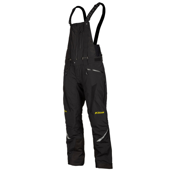 Pantaloni Snowmobil Klim Keweenaw Bib Insulated Black - Strike Orange-1