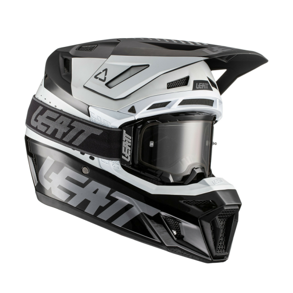 Promotie Casca Leatt  8.5  V22 Black/White + Ochelari Leatt Velocity 5.5