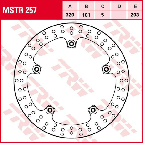 Disc frana fata TRW BMW F 800GT '13 -/S 1000R '13 -/S 1000RR '09 -'18/K 1200S '07 -'09/K 1300GT '09 -'11/K 1300R / S '09 - '15/K 1600B '17 -/K 1600GT / GTL '11 -