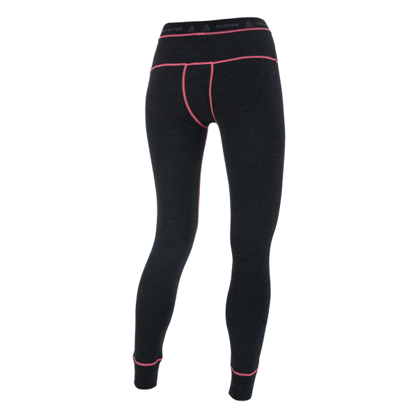 AMOQ 100% Merino W's Base Layer Pants Gray/Pink XS-1