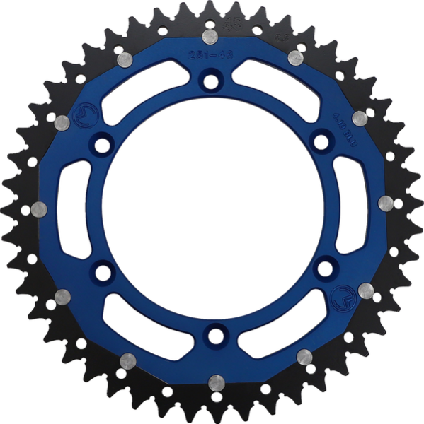 MOOSE RACING Dual Sprocket Blue 