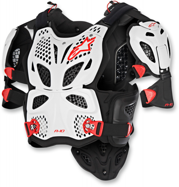 Armură Alpinestars A-10 Anthracite White Black Red