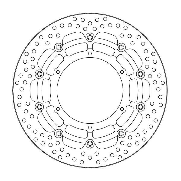 Halo Series Floating Rotor Black, Stainless Steel