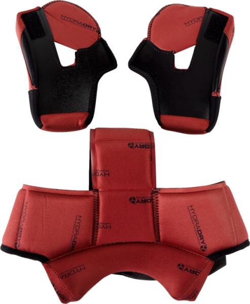 Domain Helmet Liner And Cheek Pads Set Red -0