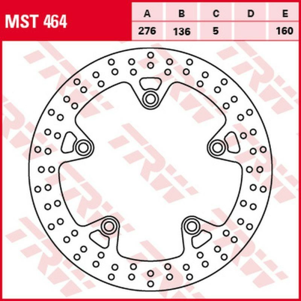 Disc frana spate TRW BMW R 1200GS / ADV / R / RS / RT '13 -'18/R 1250GS / ADV / R / RT '19 -