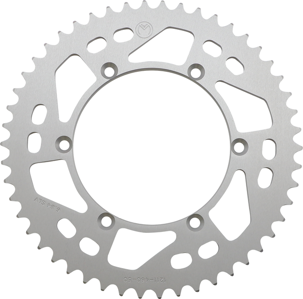 MOOSE RACING Rear Aluminum Sprocket Silver -0