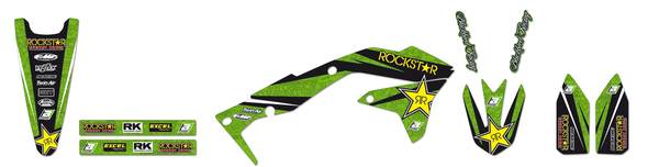 Rockstar Graphic Kits Green, Black