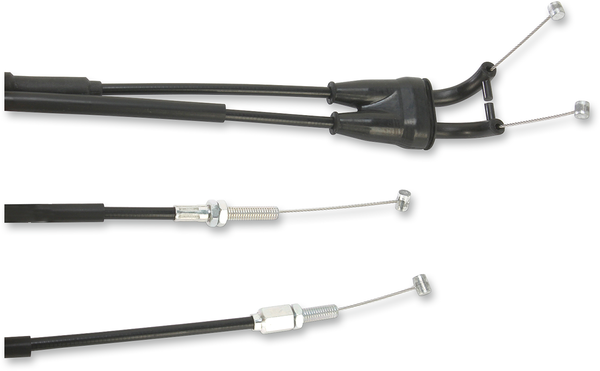 MOOSE RACING Black Vinyl Throttle Cable Black -1