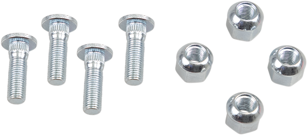 MOOSE RACING Wheel Stud-nut Kit Silver 