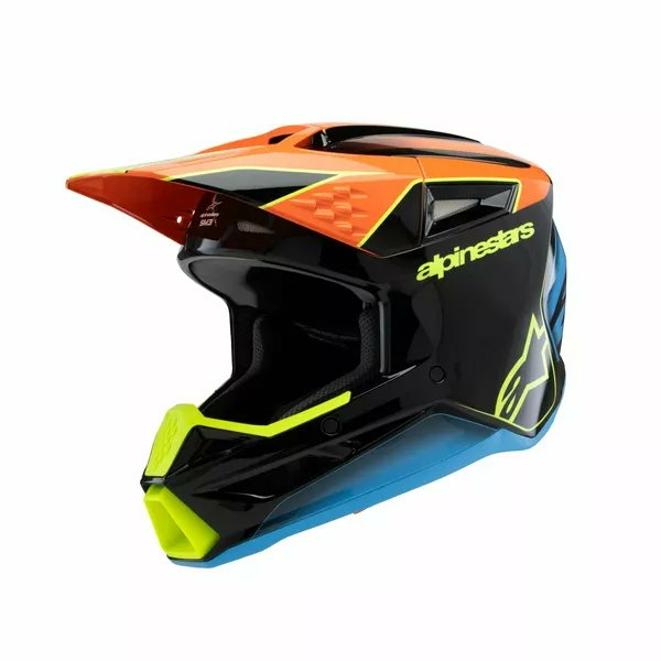 Alpinestars Youth S-m3 Fray Helmet Black, Blue, Orange, Yellow -ebbcc5b79900e6b07cad47f1b9d53333.webp