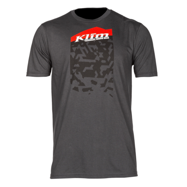 Tricou Klim Squad SS T Characoal/Fiery Red-0