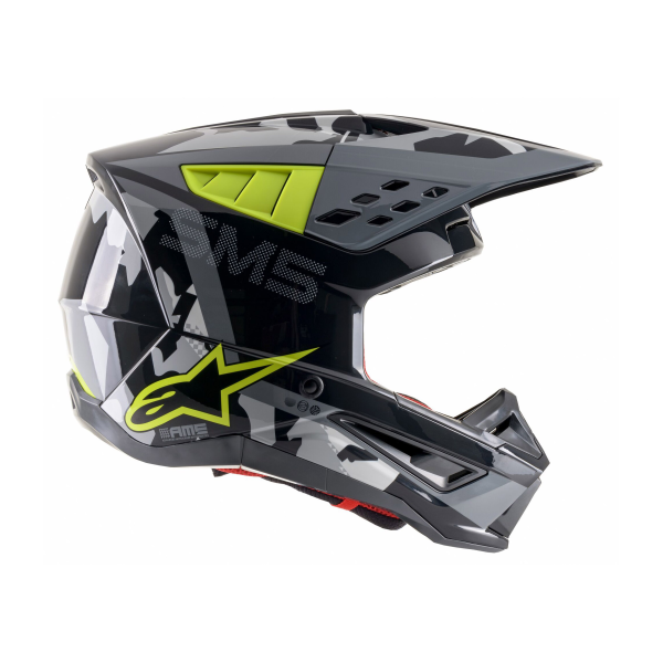 Casca Alpinestars Supertech M5 Rover Gray/Yellow/Gloss-0