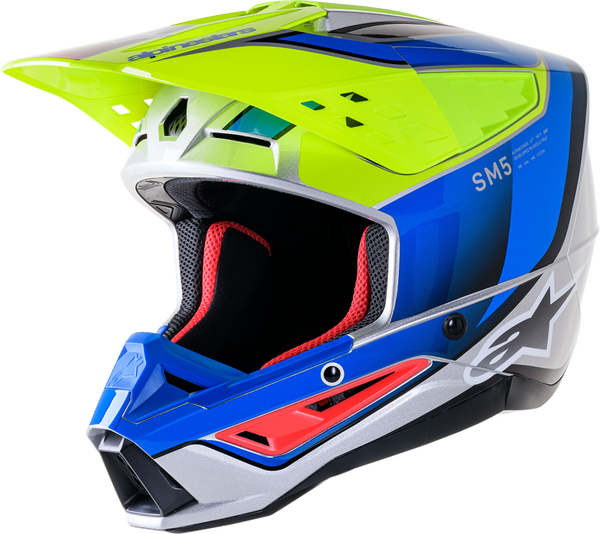 Casca Alpinestars Supertech M5 Sail Yellow/Blue-1