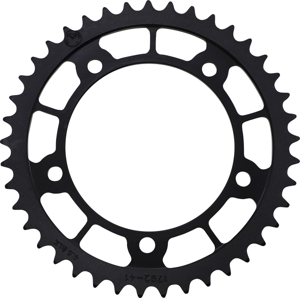 MOOSE RACING Rear Aluminum Sprocket Black -0