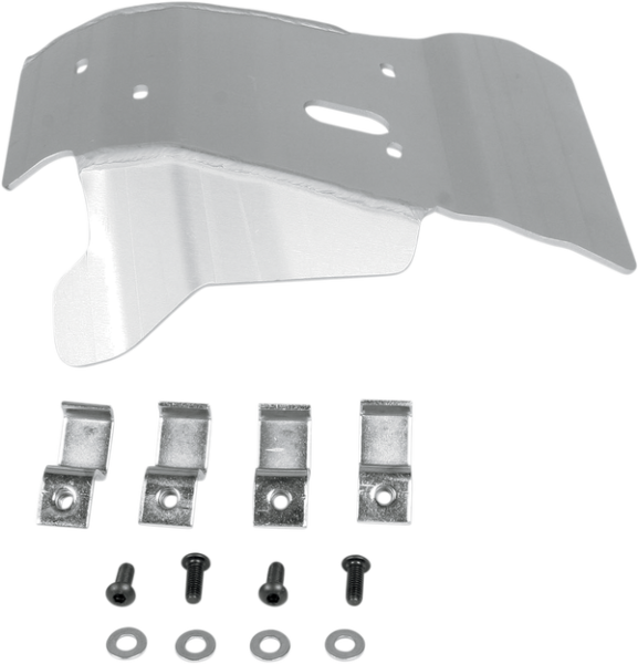 MOOSE RACING Aluminum Skid Plate Silver 