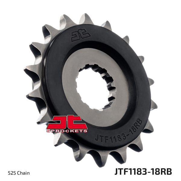 JT SPROCKETS Rubber Cushioned Front Sprocket Black, Natural 