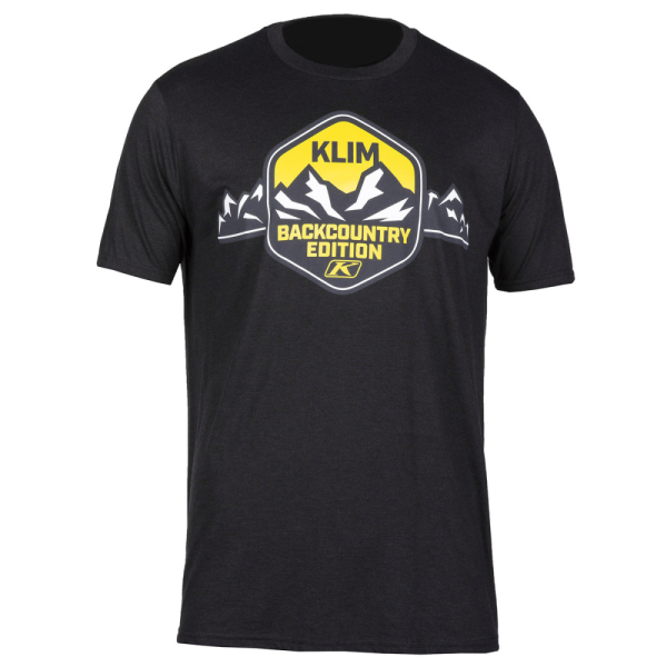 Tricou Klim Backcountry Edition SS T Black/Yellow-1