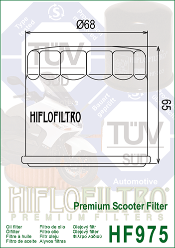 Filtru ulei SUZUKI AN650 BURGMAN Hiflofiltro HF975-0