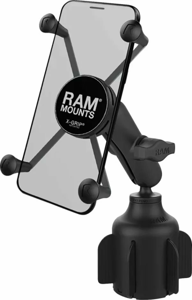 RAM MOUNTS X-gripPhone Mount With Stubby Cup Holder Base Black -f03b9947156229969c76050f1eccdde2.webp