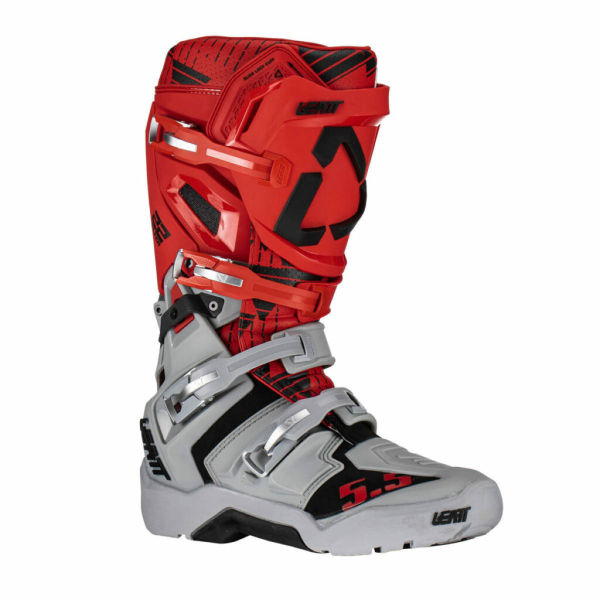 Cizme Leatt 5.5 Flexlock JW22 Red/Gray-0