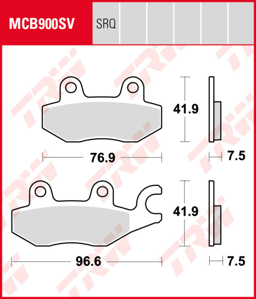 Placute frana fata TRW Sinterizate KAWASAKI 250 R NINJA / 400 NINJA '18-'19/Z 400 '19-