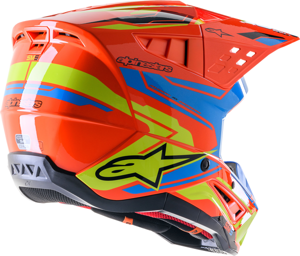 Casca Alpinestars Supertech M5 Action 2 Orange/Cyan/Yellow-2