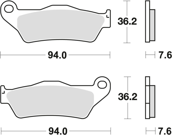 Placute frana fata TRW Sinterizate OFFROAD PERFORMANCE BMW R 1200HP2 '04-'10/ R-NINE '13 -/ K 1300 GT '09-'15/KTM EXC 525 '03-'07/LC4 ADV '97-'01/790 ADV '19 -/LC8 950 / 990 '02-'13/1050 ADV '15-'16/1090 ADV '17-/YAMAHA XTZ 660 '08-'16/XTZ 700 '19 -