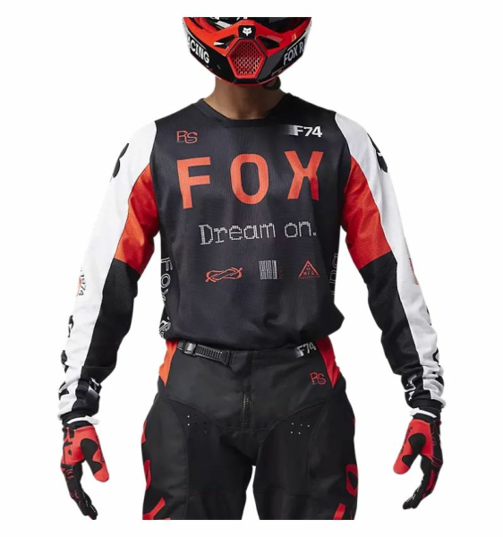 Tricou FOX 180 Race Spec Black/Red/White-2