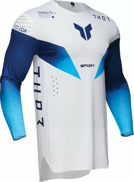 Tricou Enduro Thor Sportmode Strike White-2