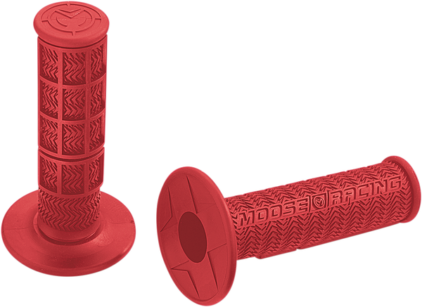 MOOSE RACING Flange Style Stealth Mx Grips Red 