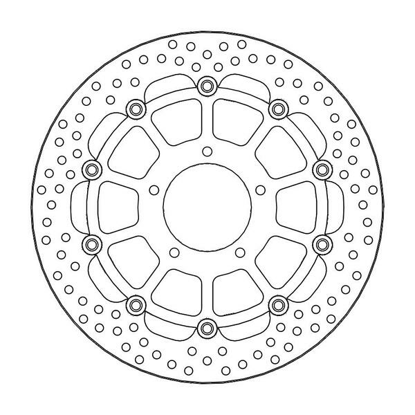 Halo Series Floating Rotor Black, Stainless Steel