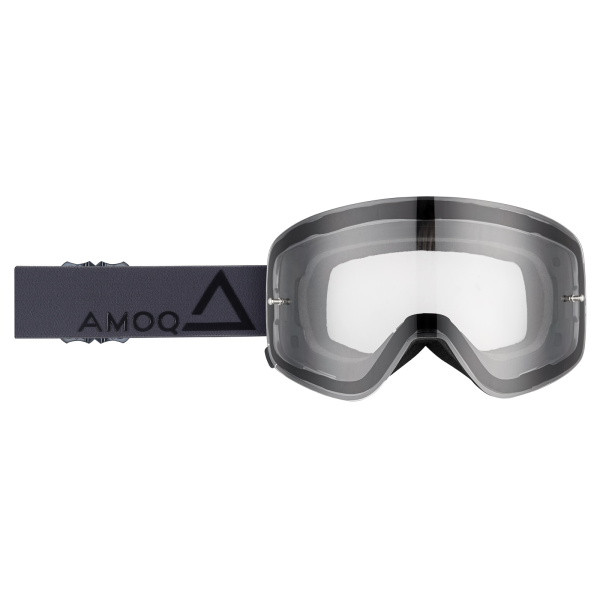 AMOQ MX Goggles Vision Magnetic Dark Grey-Black - Clear-f7d278efc4a7082c57283204b16a15f3.webp