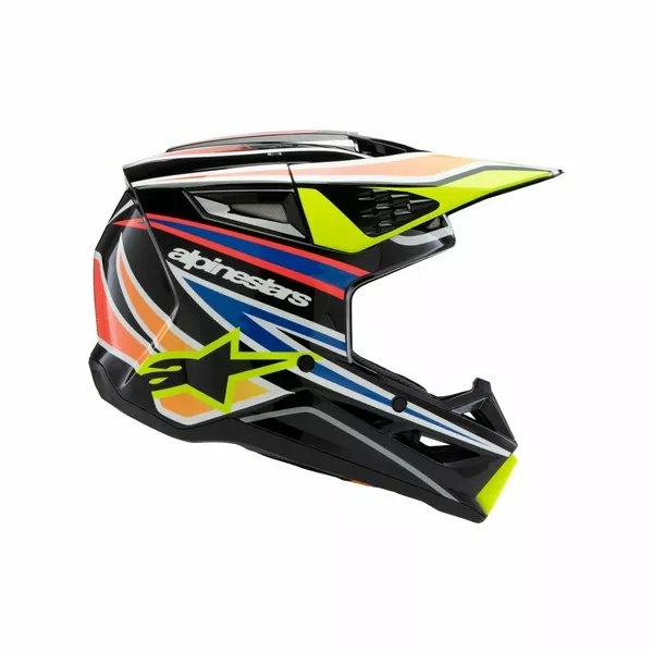 Alpinestars Youth S-m3 Wurx Helmet Black, Blue, Yellow -3