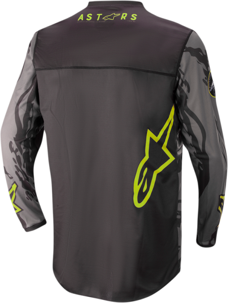 Tricou copii Alpinestars Racer Tactical Black/Camo/Fluo Yellow-3