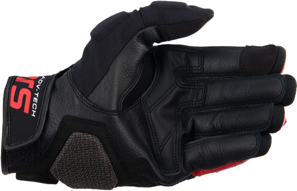 Halo Leather Gloves Black-1