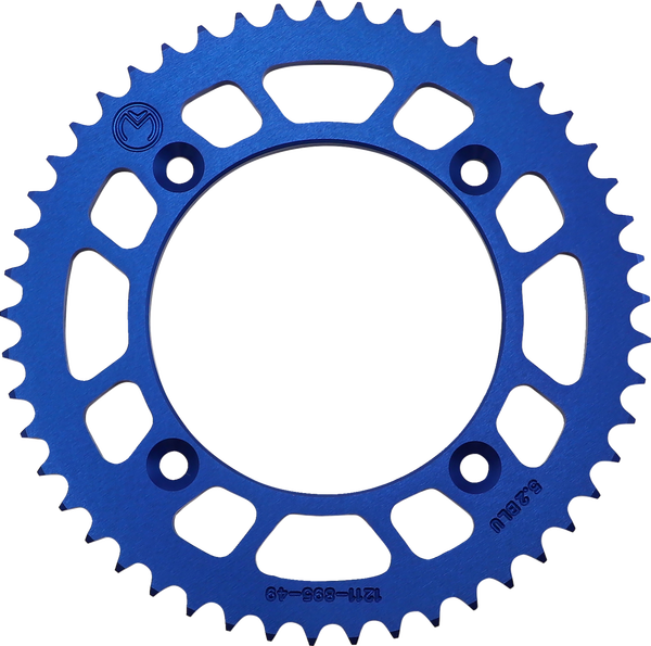 MOOSE RACING Rear Aluminum Sprocket Blue 