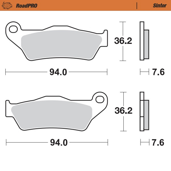 Roadpro Sinder Brake Pad Rear