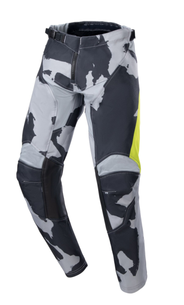 Pantaloni Copii Alpinestars Racer Tactical S23 Camo Grey/Yellow-2