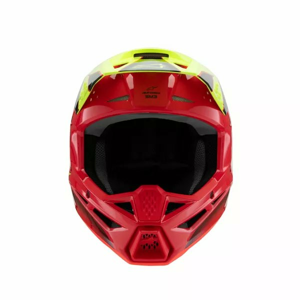 Alpinestars Youth S-m3 Fray Helmet Black, Red, Yellow -3