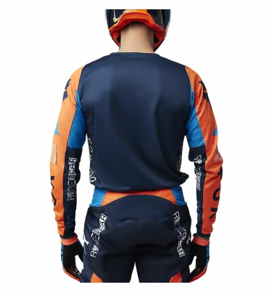 Tricou FOX 180 Race Spec Midnight/Orange-1