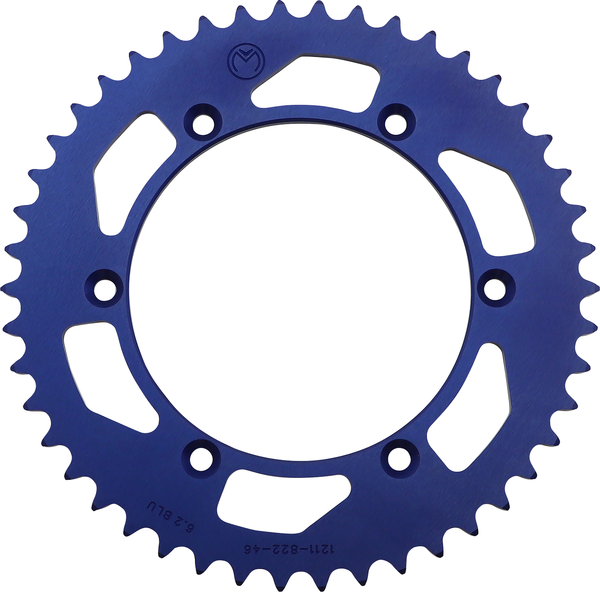 MOOSE RACING Rear Aluminum Sprocket Blue -0