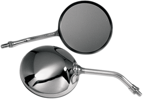 Round Honda Cb Style Universal Mirror Silver