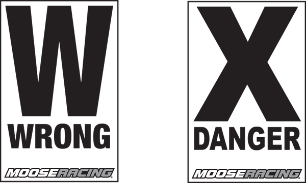 MOOSE RACING Course Arrows Black, White 