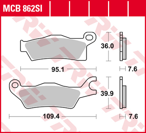 Si Series Sindered Off-road Brake Pads 