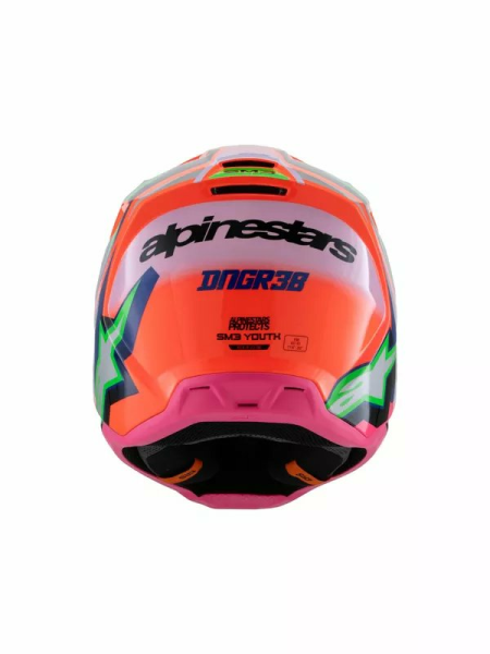 Alpinestars Youth S-m3 Deegan Helmet Orange, Pink, Purple -4